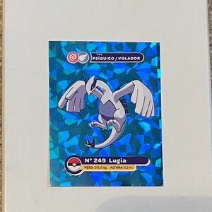 Rare Lugia Kanto y Johto Peru Blue Ice Sticker